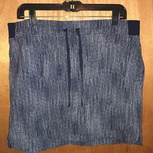 Athleta Skort blue print sz 14